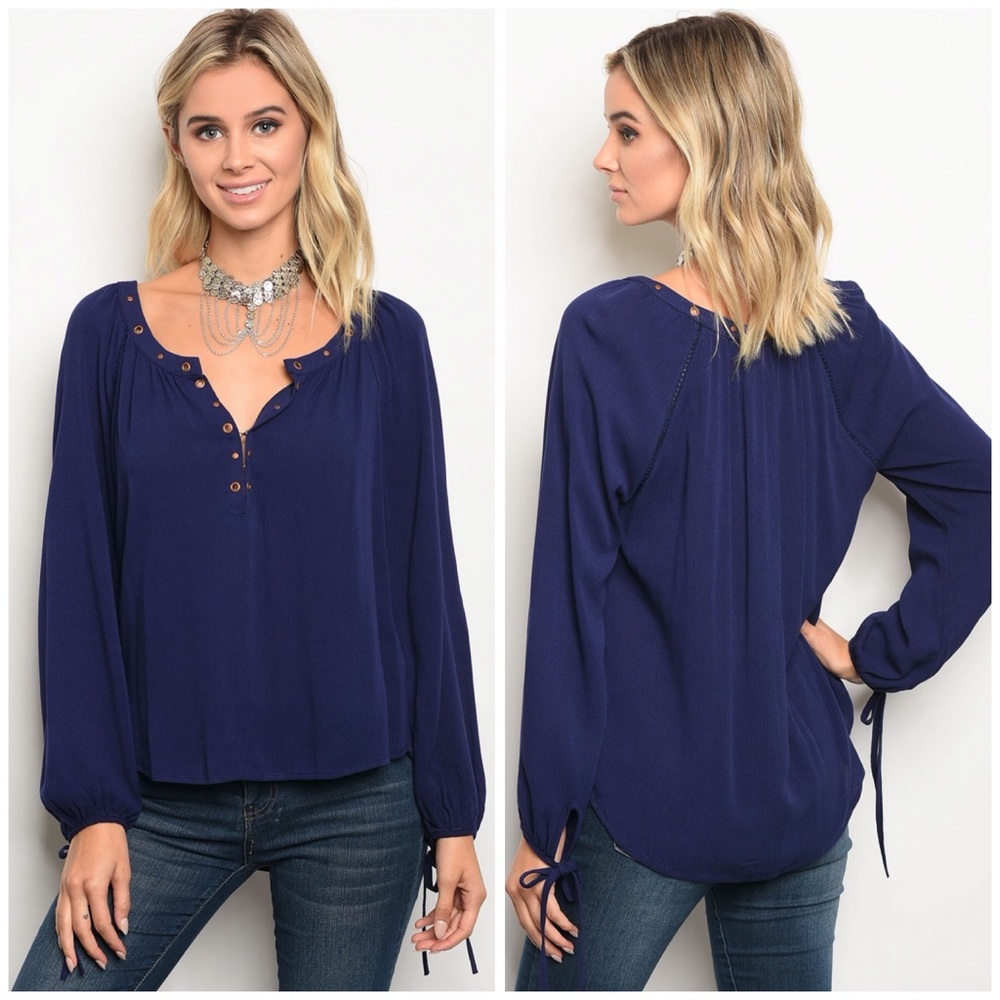 LAST Navy Blouse